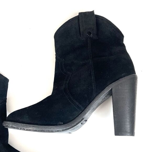 Joie Monte Western Suede Ankle Booties Size 35 - Picture 7 of 13